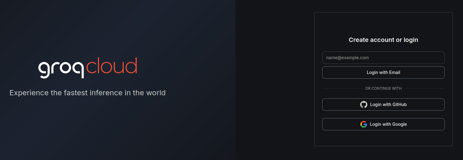 Groq Cloud Login